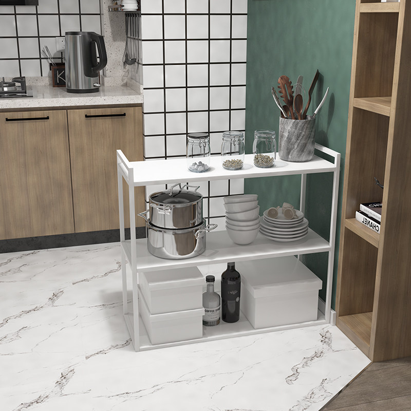 Nordic kitchen contains iron artifacts landing multi-layer frame simple multi-function dining side frame display cabinet