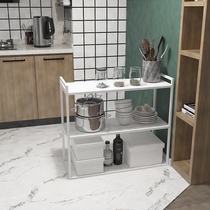 Nordic Kitchen Containing Iron Art Shelf Floor Multilayer Shelf Minimalist Multifunctional Dining Side Storage Rack Display Cabinet