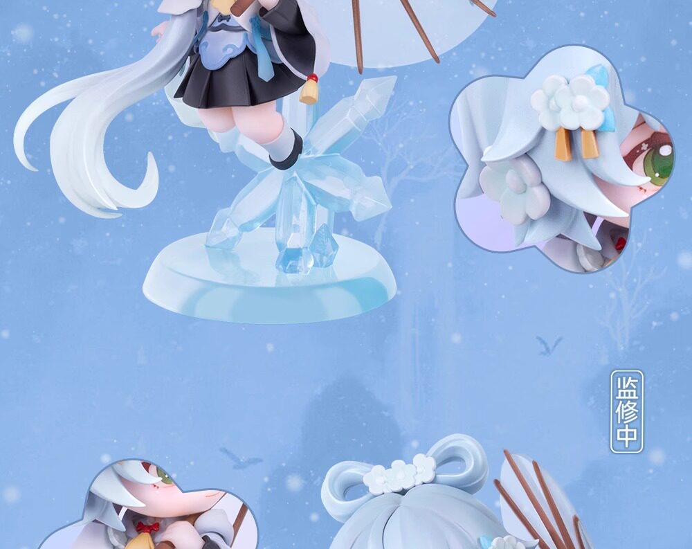 限量款附特典-洛天依梨花雪Q版手办正版