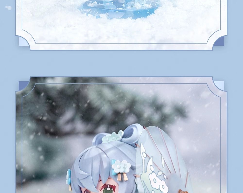 限量款附特典-洛天依梨花雪Q版手办正版