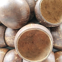 Shiyin Natural Coconut Shell Old Coconut Shell Smooth Coconut Shell Kindergarten DIY multi - flesh planting pot