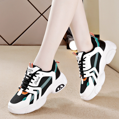 网红老爹鞋女韩版百搭厚底增高女鞋