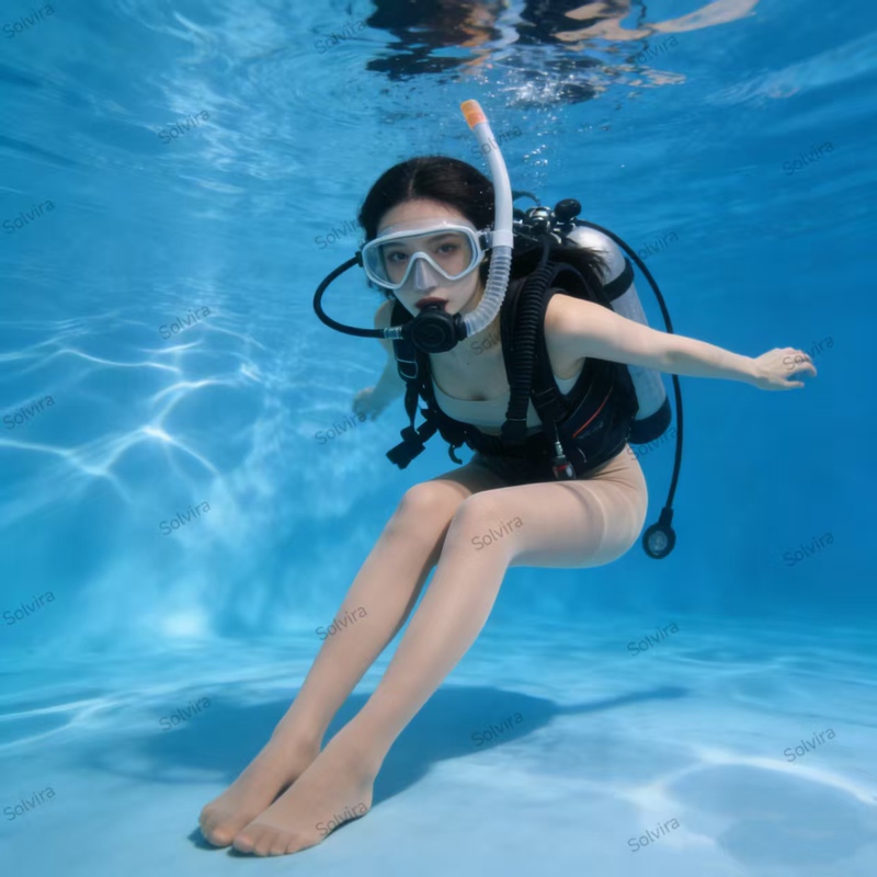 Free Diving Stockings, Sun Protection, Uv Protection, Base Layer Socks for Women, Snorkeling, Swimming, Foot-Stepping Invisible Tights, Beach