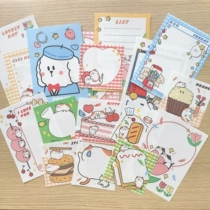 18 sheets into the sub-package note paper size hand account cartoon material kindergarten growth book diy production materials