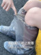 Disposable Rain Shoe Covers Are Waterproof, Non-Slip, Thickened and Wear-Resistant, Rainproof Clothing for Adults and Kidsren in Rainy Days, Rain Boots, Water Shoe Covers, Long Tube