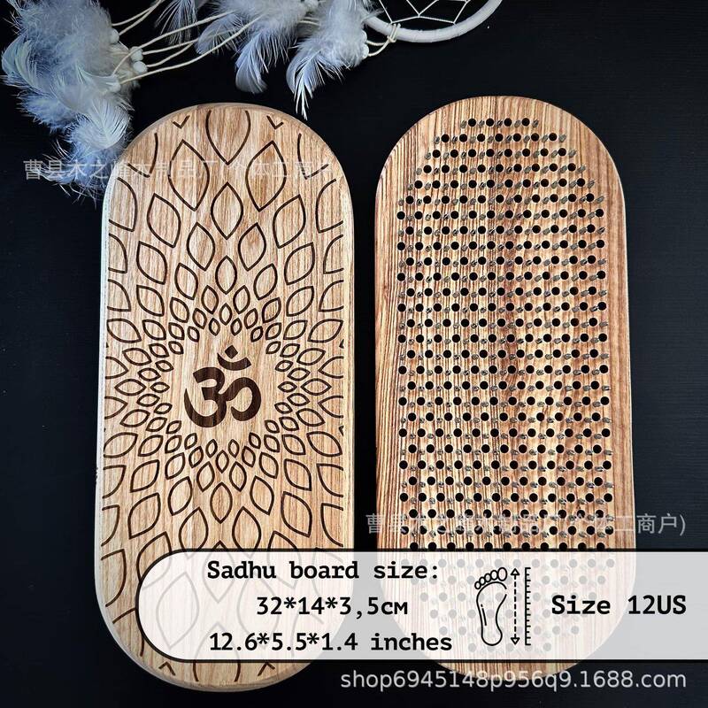 Ready-Made Wooden Yoga Meditation Footrest, Wooden Yoga Board, Zen Yoga Practice Board, Acupuncture Massage Relaxation Board Ready-Made Wooden Yoga Meditation Footrest, Wooden Yoga Board, Zen Yoga Practice Board, Acupuncture Massage Relaxation Board
