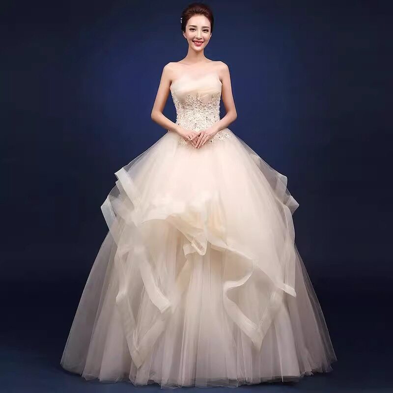 Свадебная юбка-пачка Qi Di bride, большие размеры, фотостудия, новинка для беременных, приталенное свадебное платье в корейском стиле 2025 года, топ