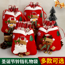 Christmas gift bag apple bag apple bag decoration Santa gift bag candy bag snowman elk tote bag gift