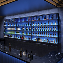 Clear bar bar wine cabinet custom red wine rack beer display rack bar wine rack wall hanging wine rack industrial style wine wall