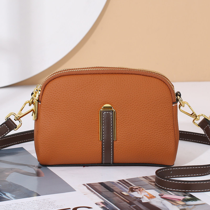 Small bag for mobile phone female 2022 new fashion leather shoulder small shoulder bag tide horizontal mobile phone bag female messenger