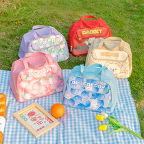 Elementary school students’ lunch box bag handbag insulated portable office worker’s lunch box bag handbag with good appearance and large capacity