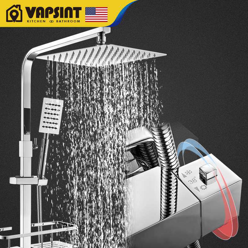 Shower head shower suit Home bathroom hot and cold bath bath booster thermostatic shower shower shower nozzle