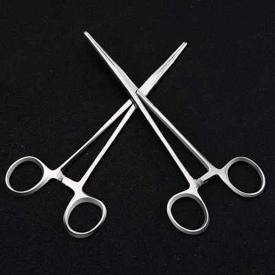 Stainless steel hemostatic forceps sponge fitter Oval Pliers Cupping of alcohol Cotton clips 18cm Number of large cupping pliers