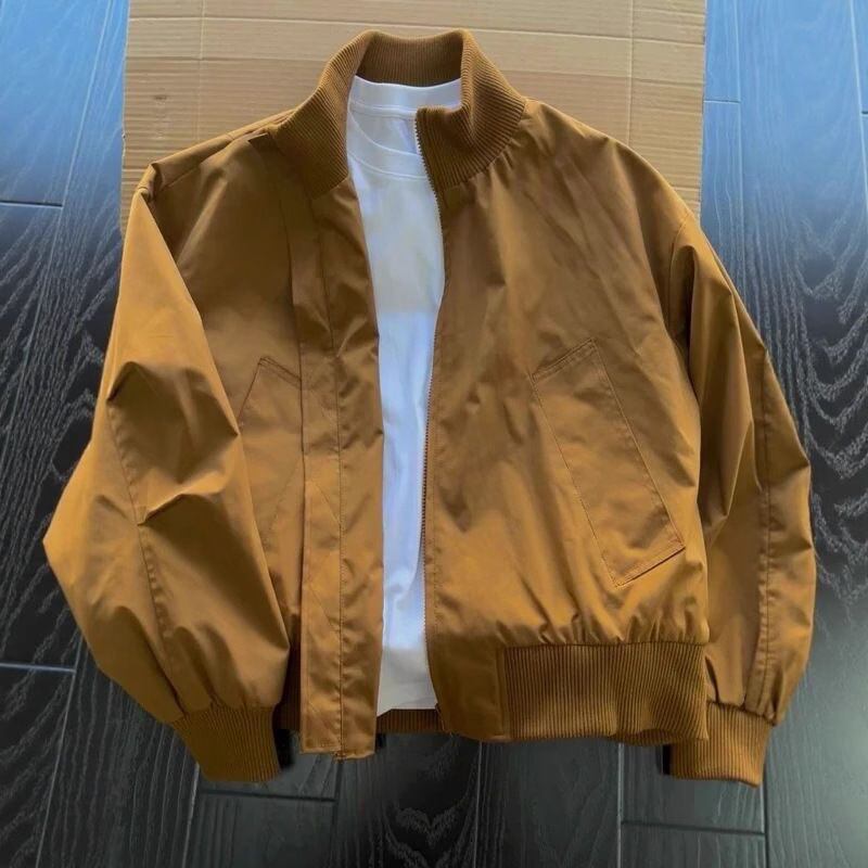 Мужская куртка American pilot tooling jacket, весенне-осенняя тонкая куртка высокого класса, повседневная свободная ветрозащитная куртка с воротником-стойкой