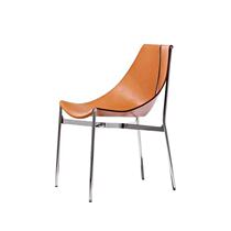  Nordic new creative customizable saddle leather chair Sales office model room negotiation chair Net red cafe leisure chair