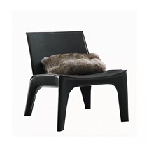  Saddle leather light luxury creative chair Sales office model room Leisure club reception low stool Home study stool customization