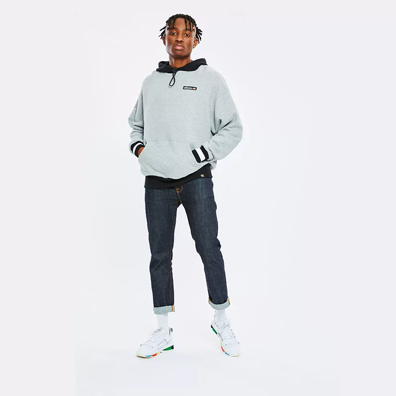 Ellesse новая мужская тенденционная брендовая классическая забавная напечатанная худи с капюшоном длинным рукавом SHC07265
