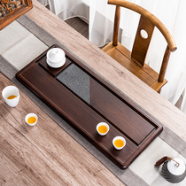 Bamboo tea tray tea tray household small tea table bamboo wood Japanese dry bubble tray kung fu tea set drainage tea tray small