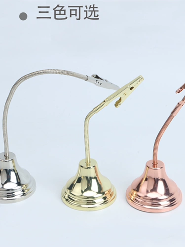 Креативный металлический держатель для заметок, зажим для сиденья, гибкий, деформируемый, свадебный стол, настольный зажим для фото, зажим «крокодил», зажим для сообщений