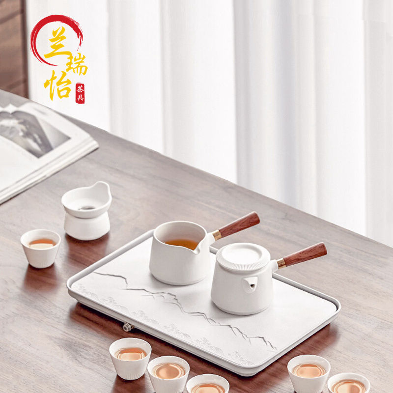 LAREEY light luxury Japanese kung fu tea set full set of high-end household portable teapot teapot