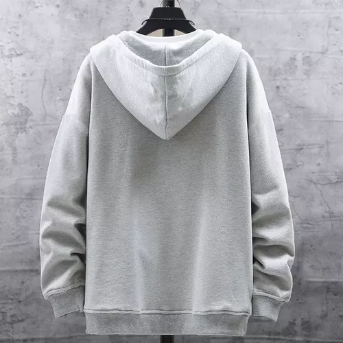 Осенняя демисезонная цветная толстовка с капюшоном, вместительный и большой спортивный кардиган, куртка для отдыха, в корейском стиле, большой размер