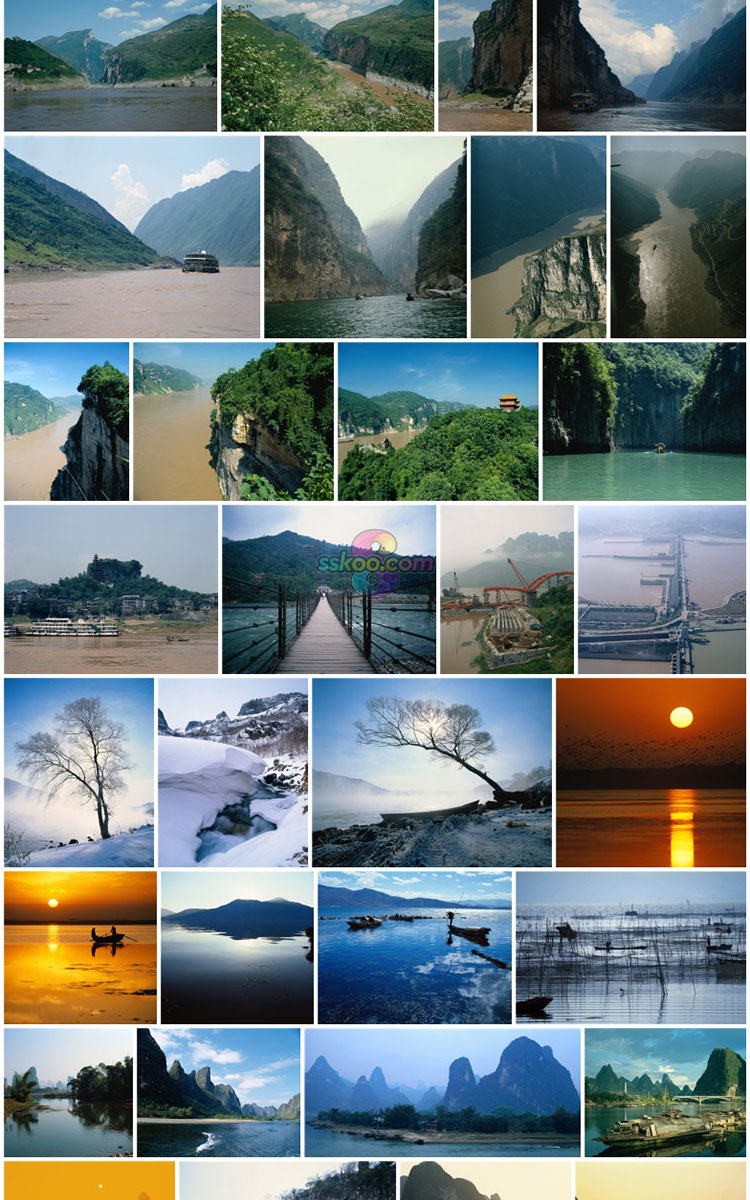 山峰山川河流湖泊瀑布自然风景图片高清摄影照片海报背景设计素材插图6