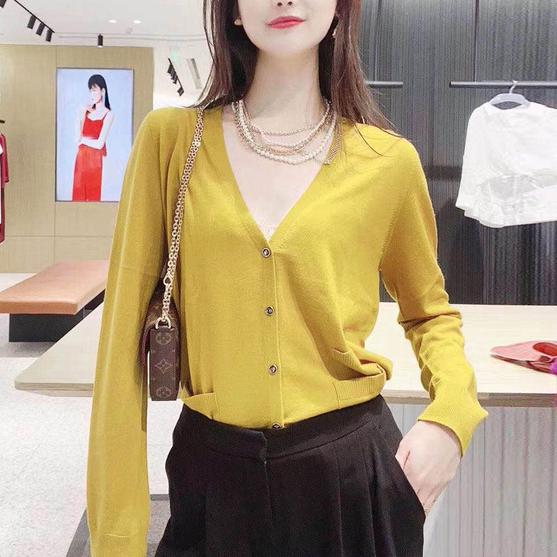 Year Amashxinte 2022 spring and autumn new counter women's casual knitted cardigan wool coat women