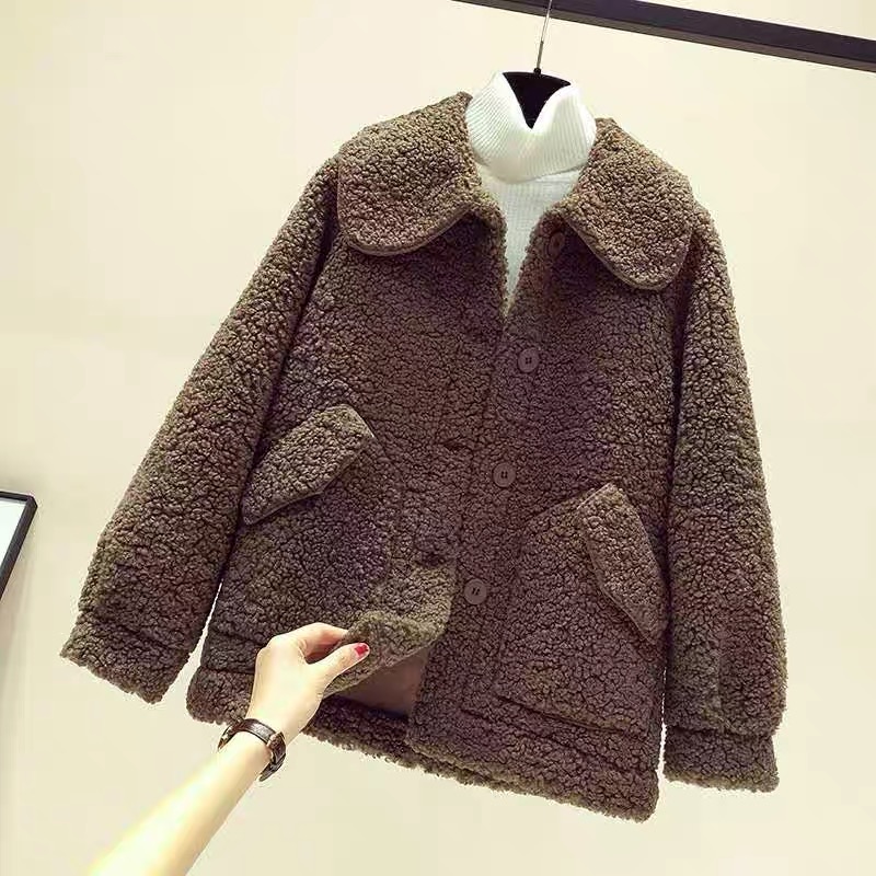 Karobi clothing new autumn women's clothing 2020 new explosive Korean version of the particle plush coat national