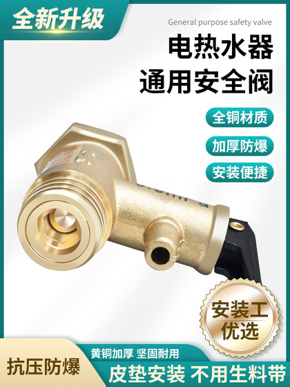 Suitable for Midea Haier Smith all-copper electric water heater safety valve pressure relief valve one-way check pressure reducing valve universal