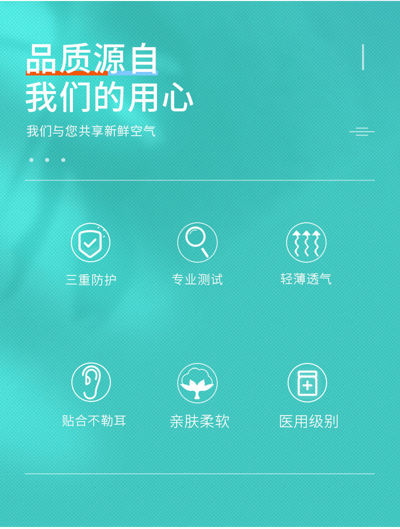 阿里健康 掌护一次性使用医用口罩100支 图3