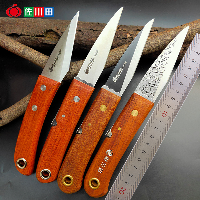 Zookugawa Field Grafting Knife Bud Picking Up Knife Gardening Handmade Knife Fruit Tree Cut Wood Seedling Wood Picking Wood Knife Bonsai Grafting Tool
