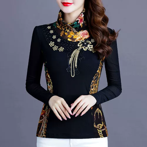 Утепленный удерживающий тепло кружевной шелковый приятный телу демисезонный приталенный лонгслив, в западном стиле