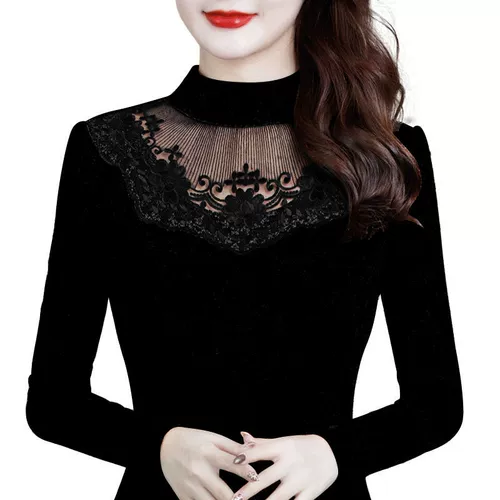 Утепленное кружевное шелковое приятное телу зимнее демисезонное термобелье, лонгслив, в западном стиле