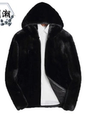 Мужская куртка, короткая толстовка с капюшоном, бархатный демисезонный модный дизайнерский трендовый лебедь, тренд сезона