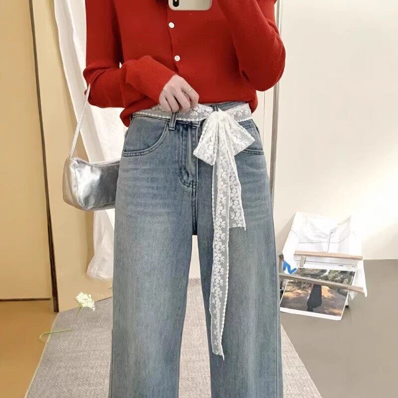 Jeans Lace Belt Accessories Add a Touch of Playfulness, Lace Belt Decoration, Jeans Accessories, Silk Scarf Jeans Lace Belt Accessories Add a Touch of Playfulness, Lace Belt Decoration, Jeans Accessories, Silk Scarf