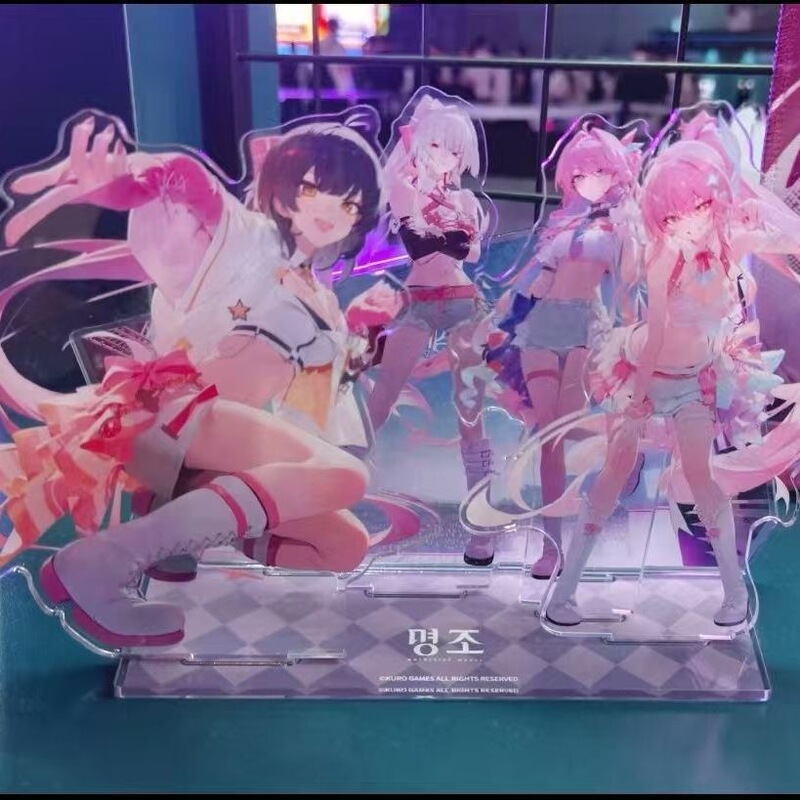 Korean Game Wuthering Waves Second Anniversary Collaboration Standee: Amis Daniya Scarlet Snow Girl with Base and Free Back Card
