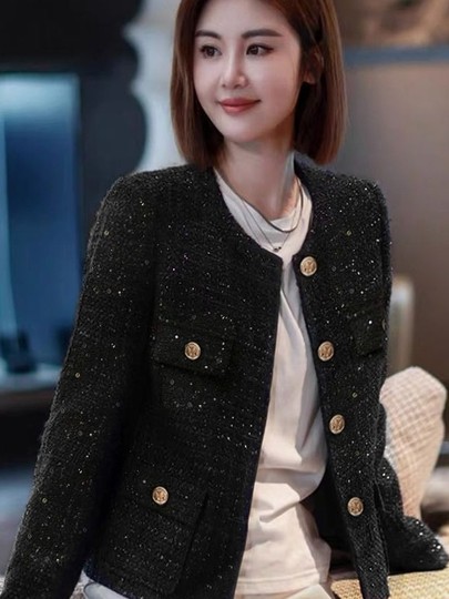 法式小香风外套女2025新款春秋薄款名媛富家千金短外套高级感上衣