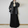 Женский улучшенный кардиган Mi Jinming Hanfu, рукав с бантиком и карманом, костюм с юбкой-лошадкой, утепленный на осень и зиму, универсальный на каждый день mini 1