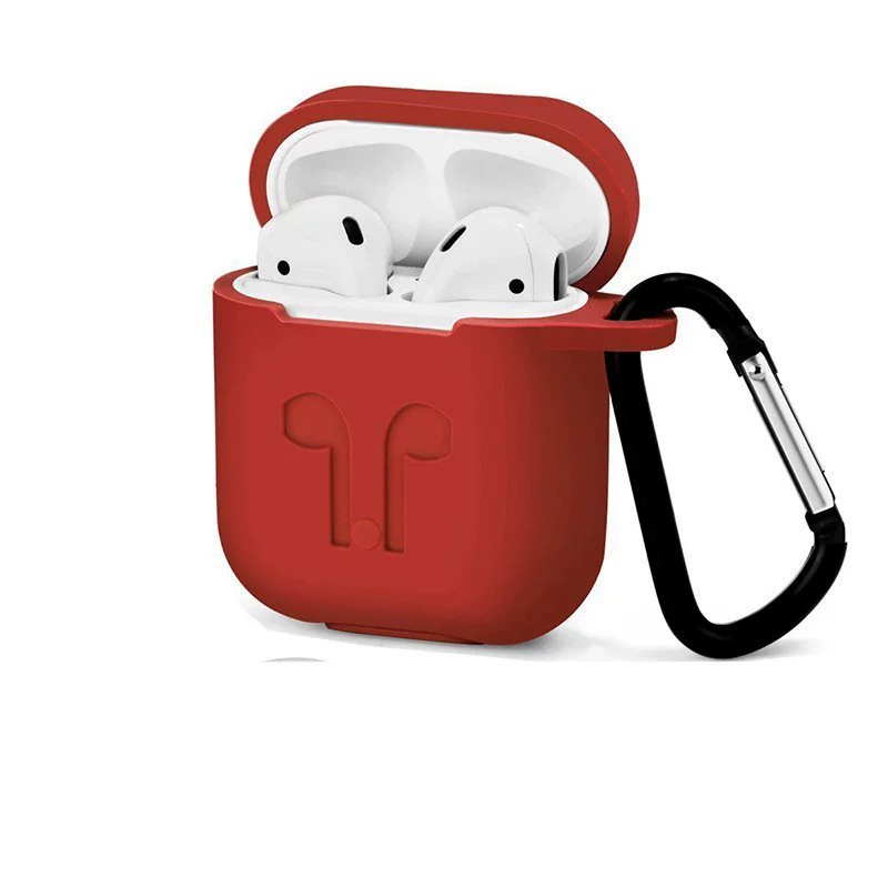 Phù hợp với túi bảo vệ AirPods Hộp đựng tai nghe không dây Bluetooth của Apple Phụ kiện bảo quản bằng silicon chống rơi vỏ chống bụi - Phụ kiện MP3 / MP4