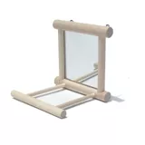 Попугание восемь братских игрушек Mirror Tiger Pearl Smart Parrot может повесить сплошные деревянные игрушки и аксессуары для клетки для птиц