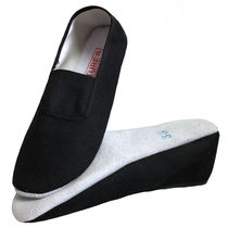 Childrens gymnastics shoes thickened mens and womens dance shoes practice shoes soft-soled yoga shoes body shoes black style (note the shoes