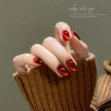 Рубиновый бордовый лак для ногтей для маникюра, кошачий глаз, коллекция 2023