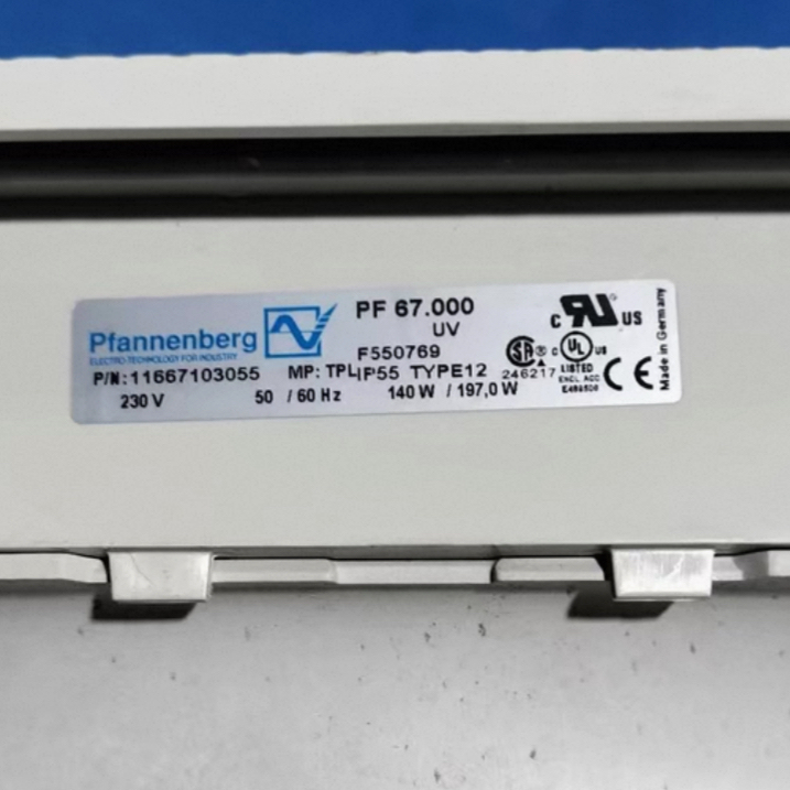 Pfannenberg Filter Fan Pf67.000 Sl Ventilation Equipment Fan for Distribution Cabinets Pfannenberg Filter Fan Pf67.000 Sl Ventilation Equipment Fan for Distribution Cabinets
