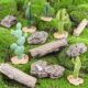 Children's Pretend Play Simulation Animal Models Desert Wilderness Grassland Gobi Small Scene Cactus Baobab Tree