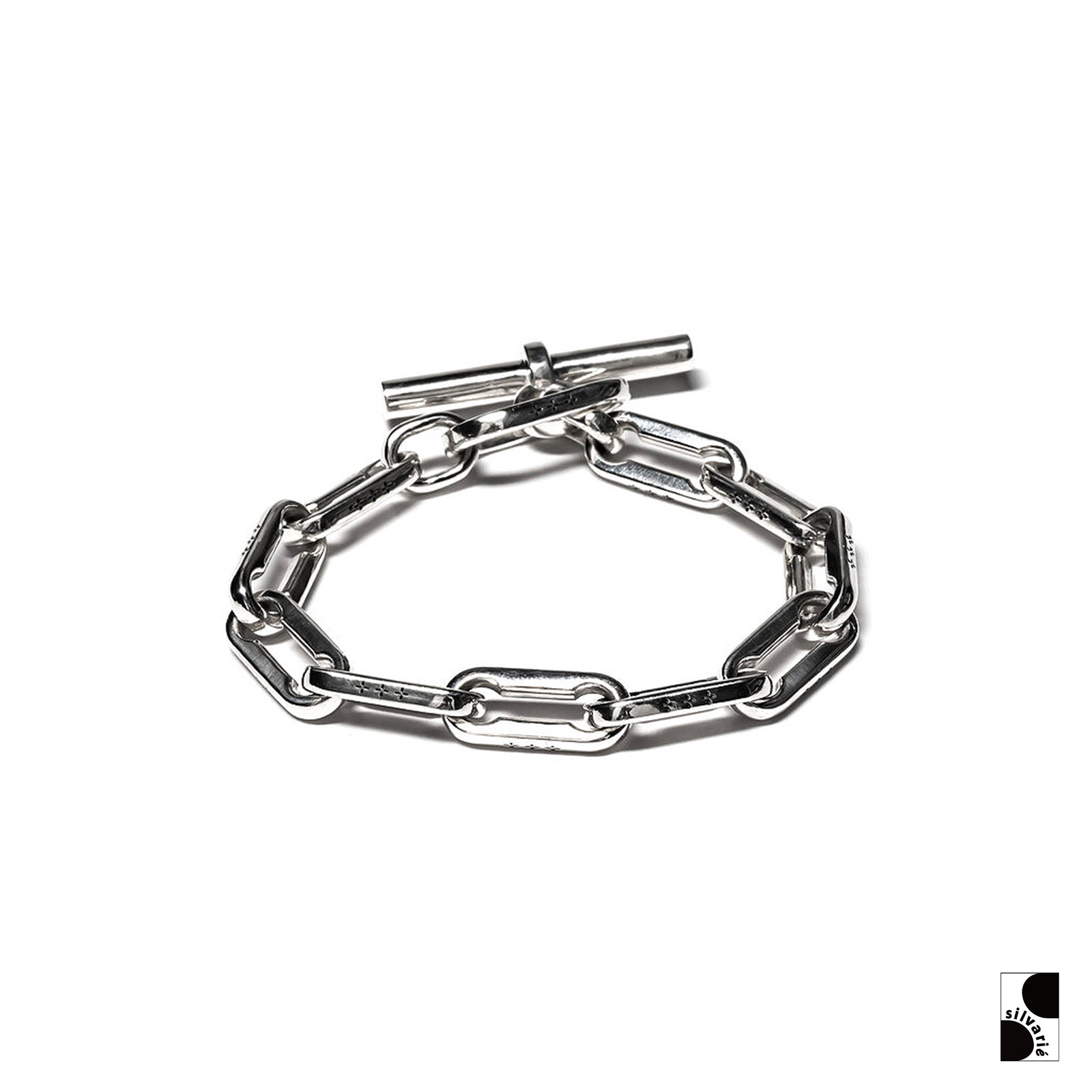 =silvarie=MAPLE ins style brand new sterling silver hand interlocking silver jewelry trend European and American couple models