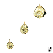 =silvarie=GOD SUNS 18K Gold Round Cake Necklace Pendant Decoration Ethnic Vintage Round Jewelry Summer