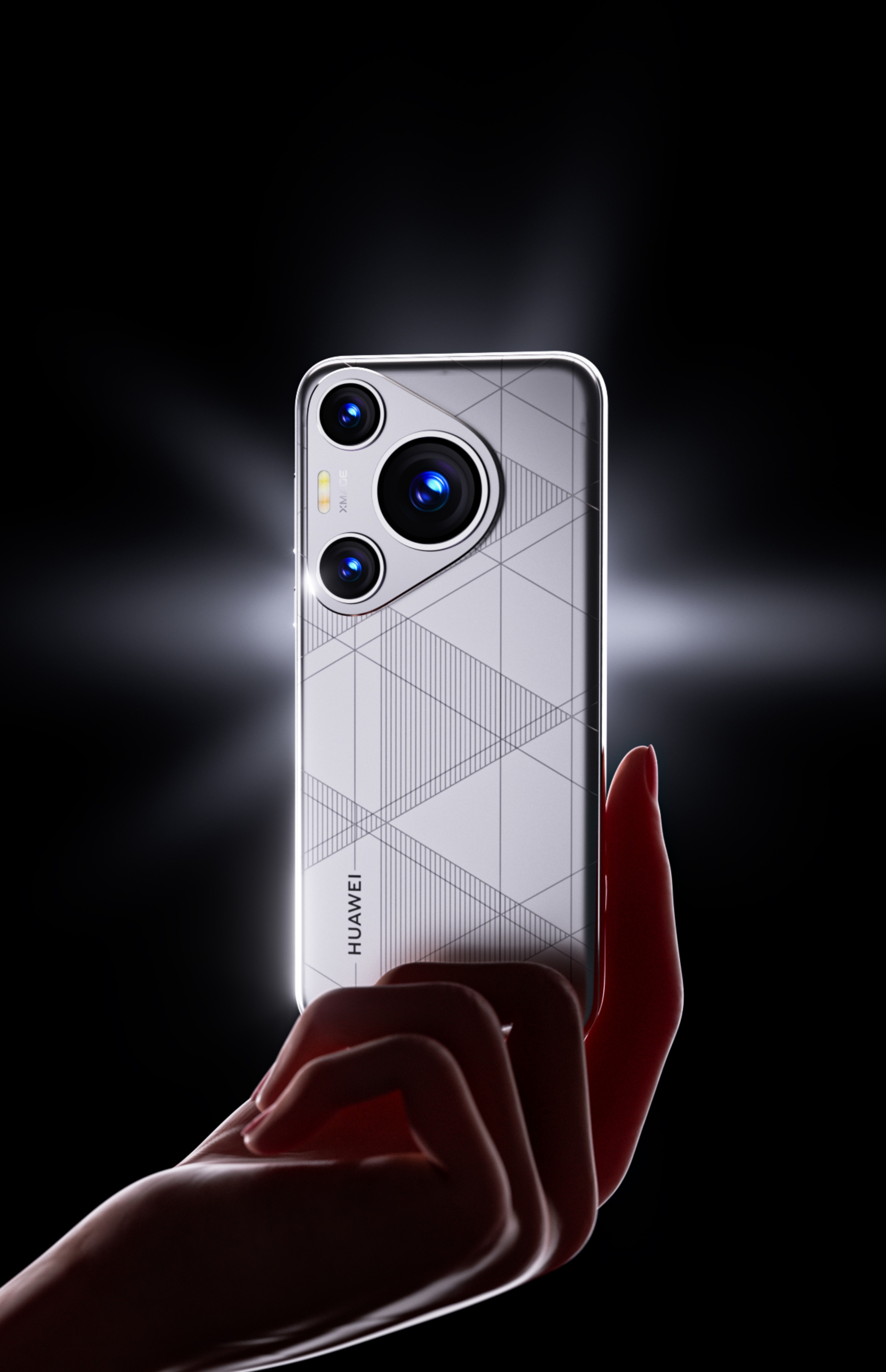 C4D手持华为70Pro手机3D模型场景工程源文件OC渲染设计素材带材质-cg男孩