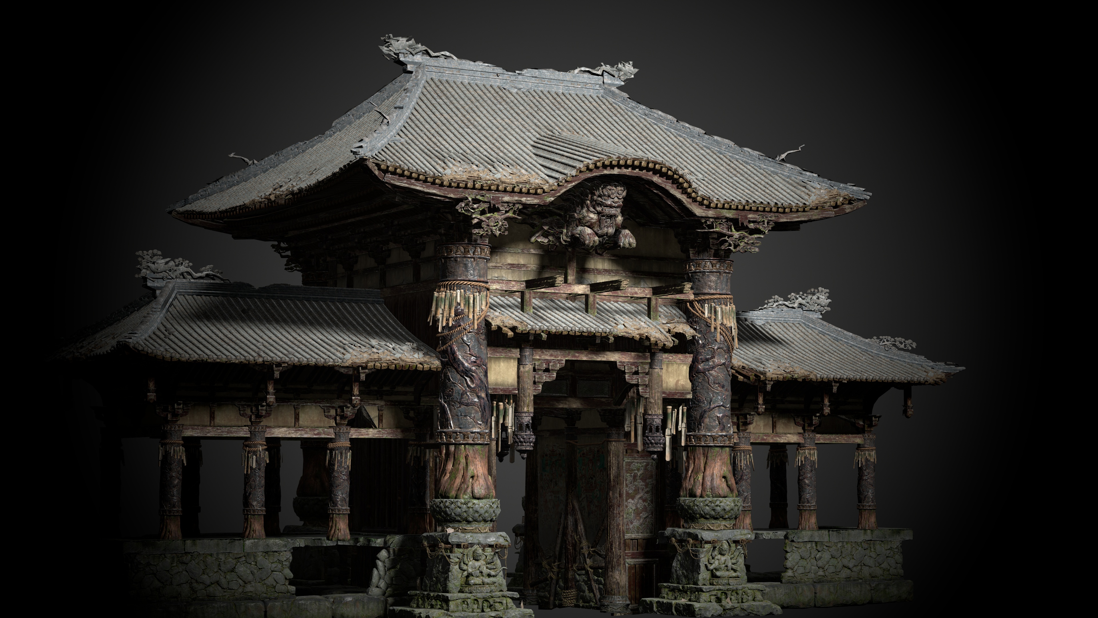 图片[6]-黑神话悟空场景3D模型大殿高精度古风建筑解包3DMAX模型集合包FBX-cg男孩