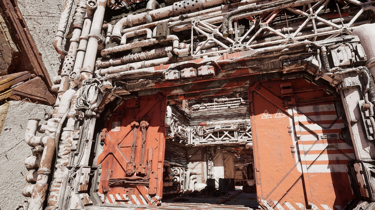 图片[3]-UE4虚幻5科幻废弃工厂废墟城市电影场景 Sci-fi-City-Environment-cg男孩