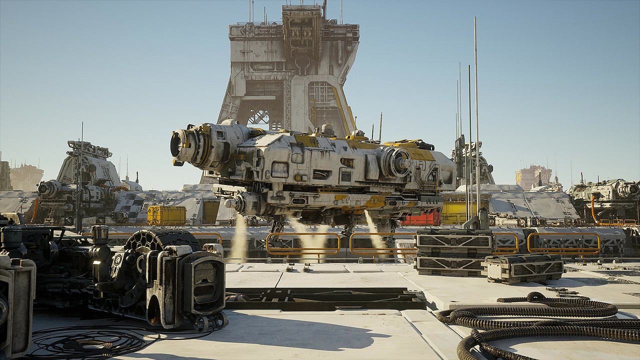 图片[13]-UE4虚幻5科幻城市工业基地港口电影场景 Sci-fi Port Environment-cg男孩